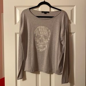 Skull Cashmere Long Sleeve Shirt